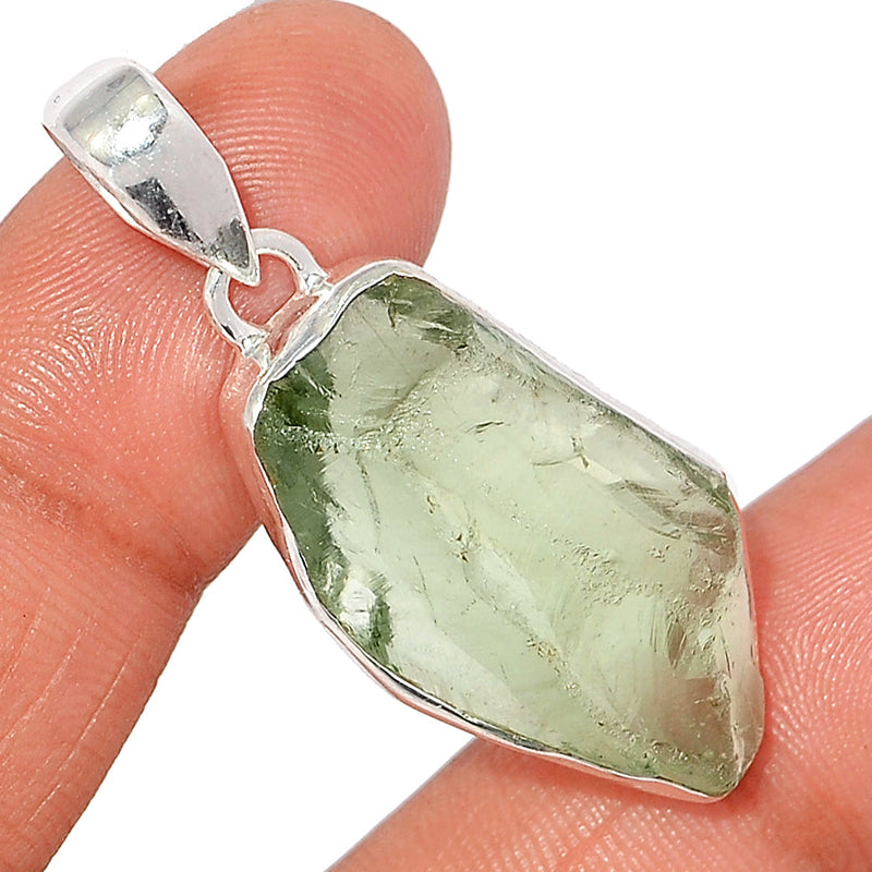 1.7" Green Amethyst Rough Pendants - GARP453