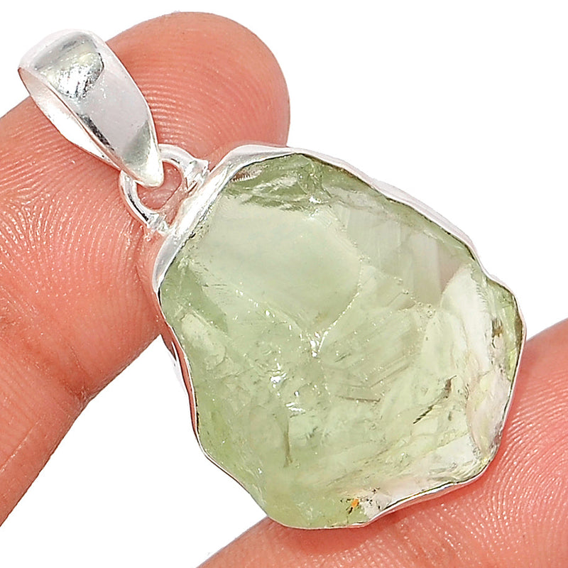 1.6" Green Amethyst Rough Pendants - GARP454