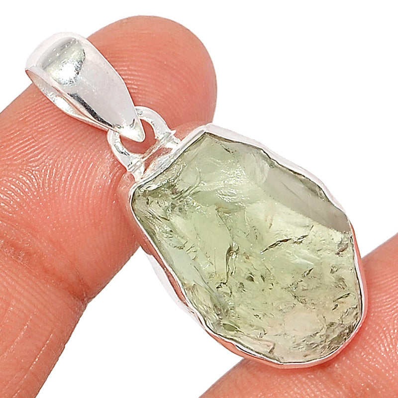 1.6" Green Amethyst Rough Pendants - GARP455