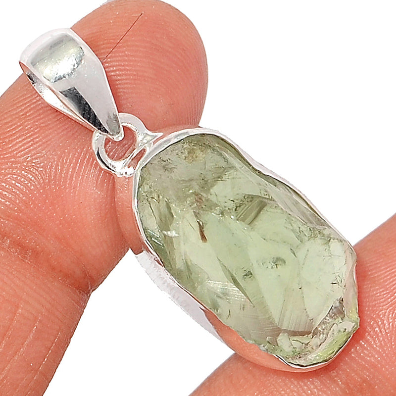 1.6" Green Amethyst Rough Pendants - GARP458