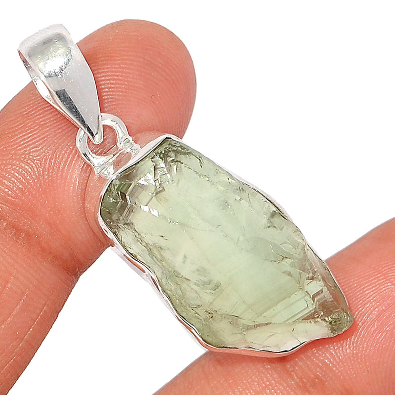 1.7" Green Amethyst Rough Pendants - GARP459