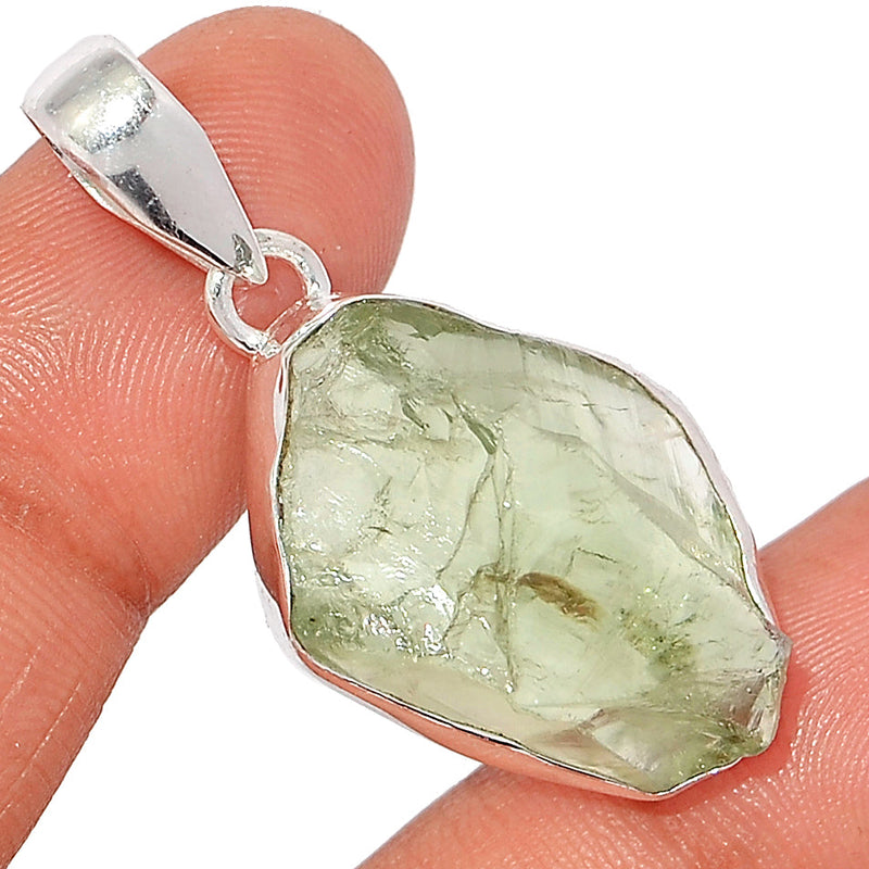 1.6" Green Amethyst Rough Pendants - GARP462