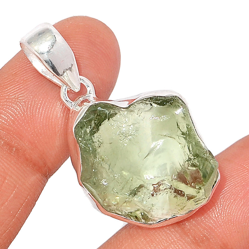 1.6" Green Amethyst Rough Pendants - GARP463