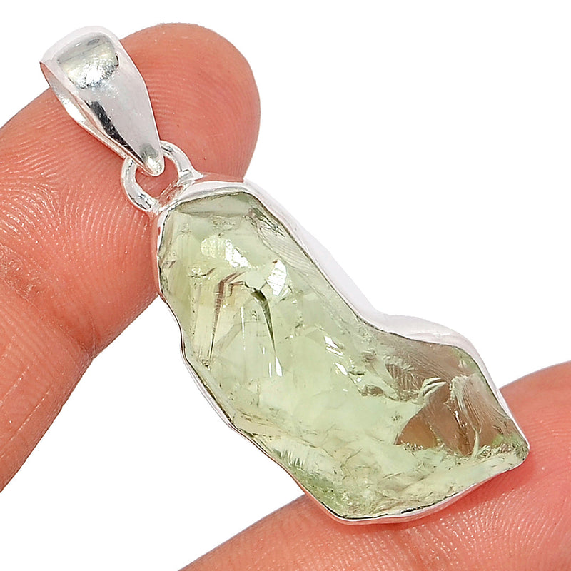 1.8" Green Amethyst Rough Pendants - GARP464