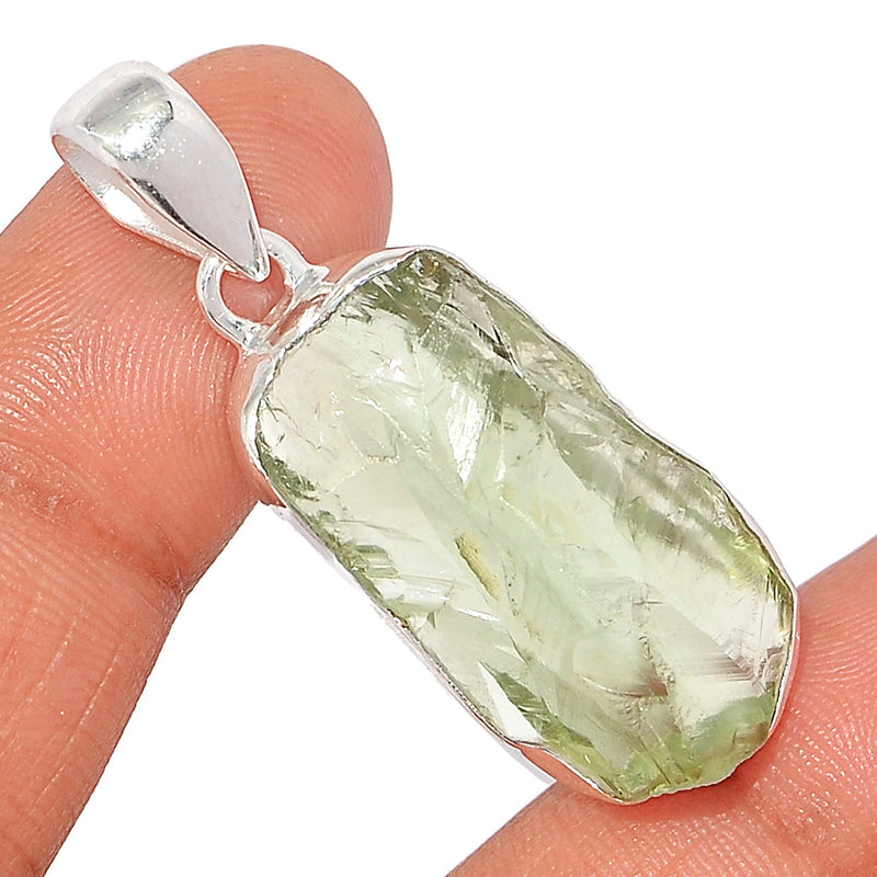 1.7" Green Amethyst Rough Pendants - GARP466