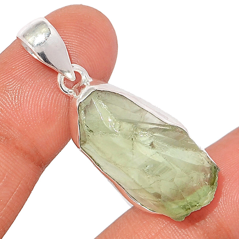 1.6" Green Amethyst Rough Pendants - GARP467