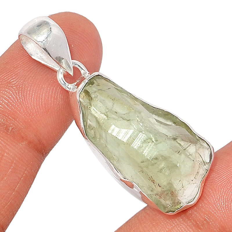 1.7" Green Amethyst Rough Pendants - GARP469