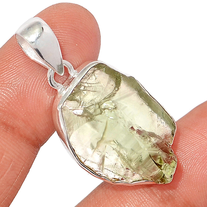 1.6" Green Amethyst Rough Pendants - GARP471