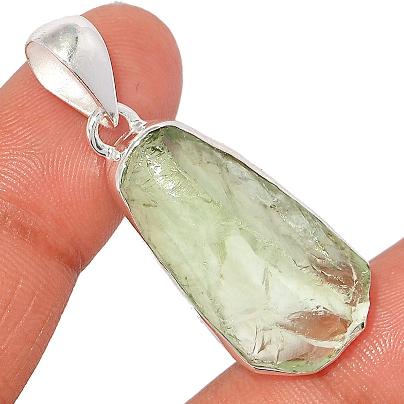 1.7" Green Amethyst Rough Pendants - GARP472