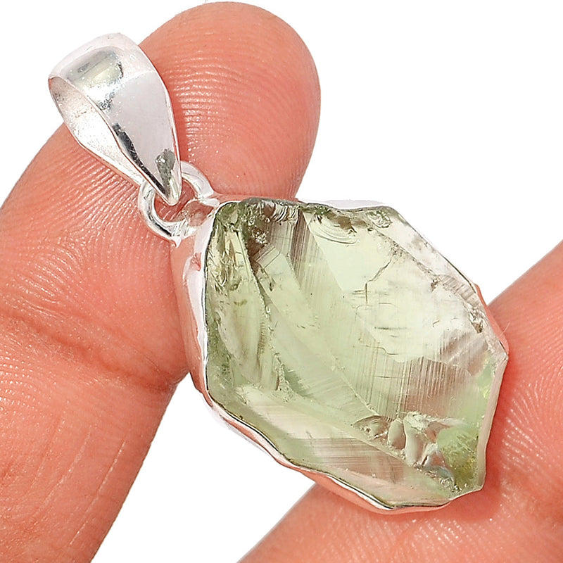 1.6" Green Amethyst Rough Pendants - GARP475