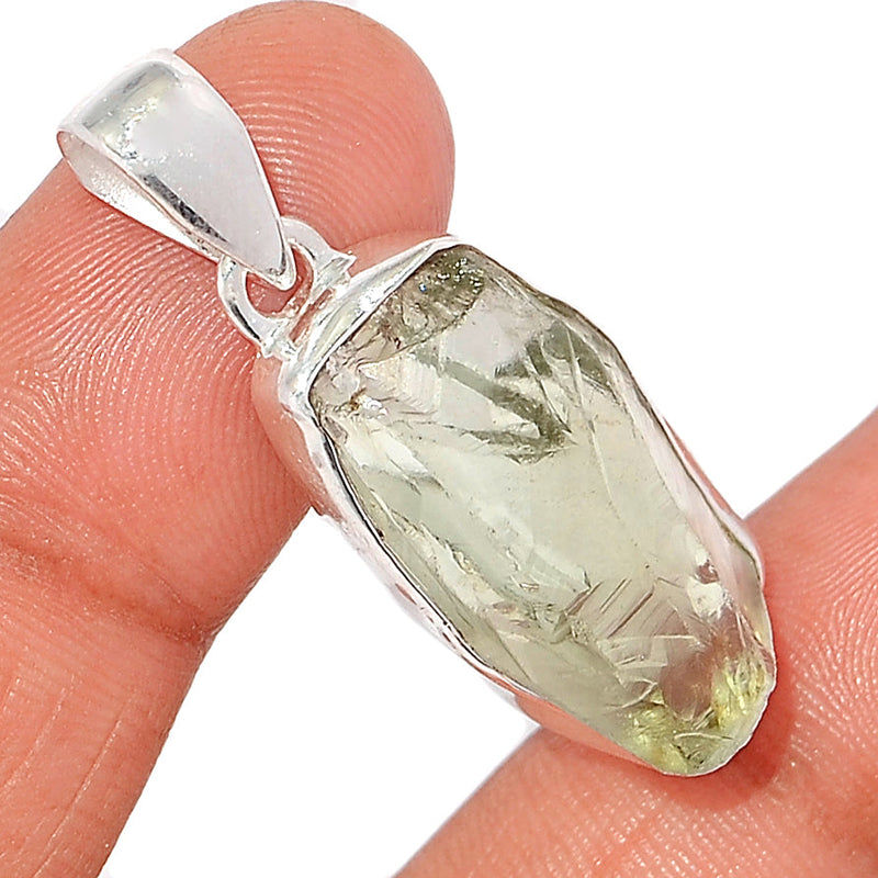 1.6" Green Amethyst Rough Pendants - GARP476