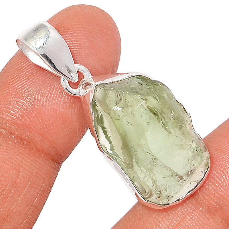 1.6" Green Amethyst Rough Pendants - GARP477