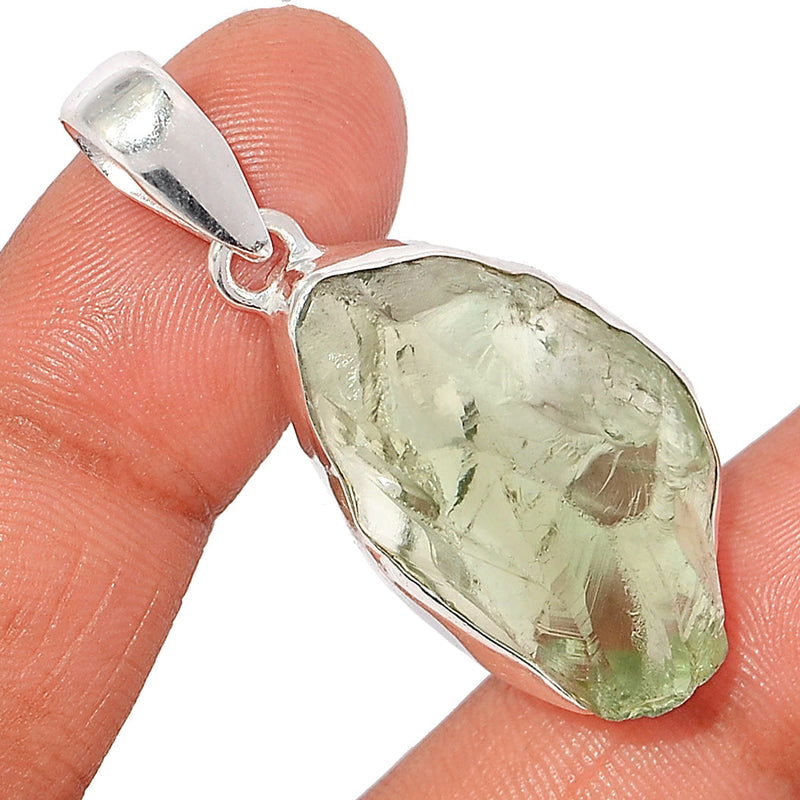 1.8" Green Amethyst Rough Pendants - GARP480