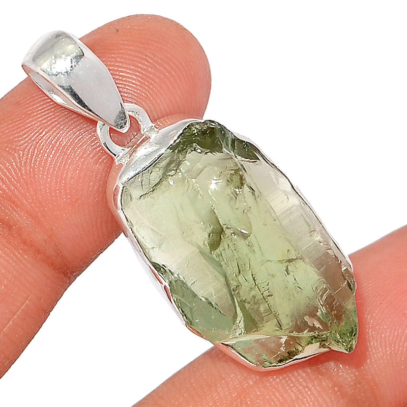 1.7" Green Amethyst Rough Pendants - GARP482