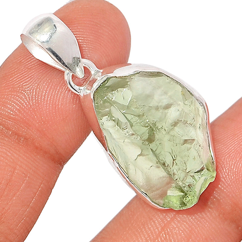 1.5" Green Amethyst Rough Pendants - GARP483