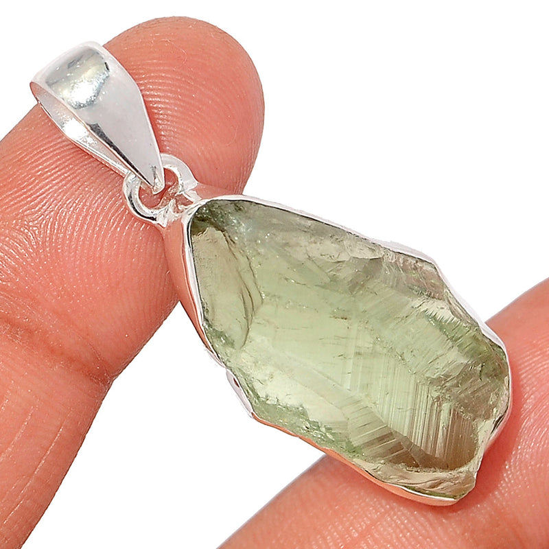 1.8" Green Amethyst Rough Pendants - GARP485