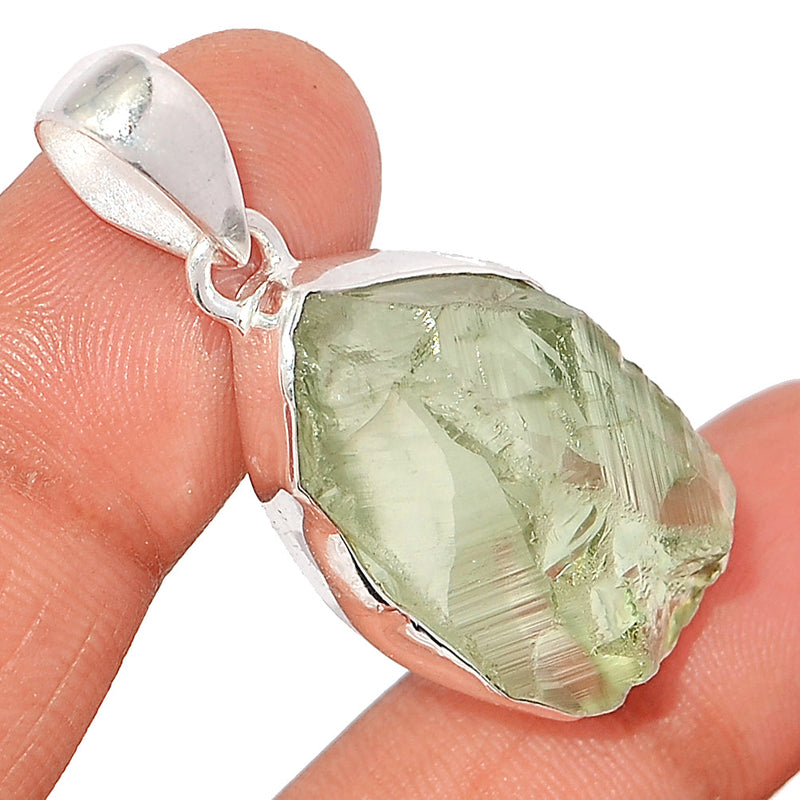 1.7" Green Amethyst Rough Pendants - GARP486