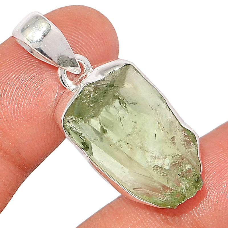 1.5" Green Amethyst Rough Pendants - GARP487