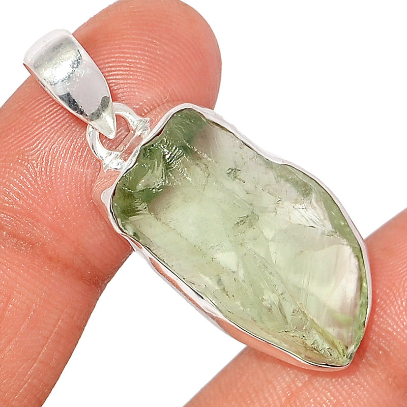 1.6" Green Amethyst Rough Pendants - GARP488