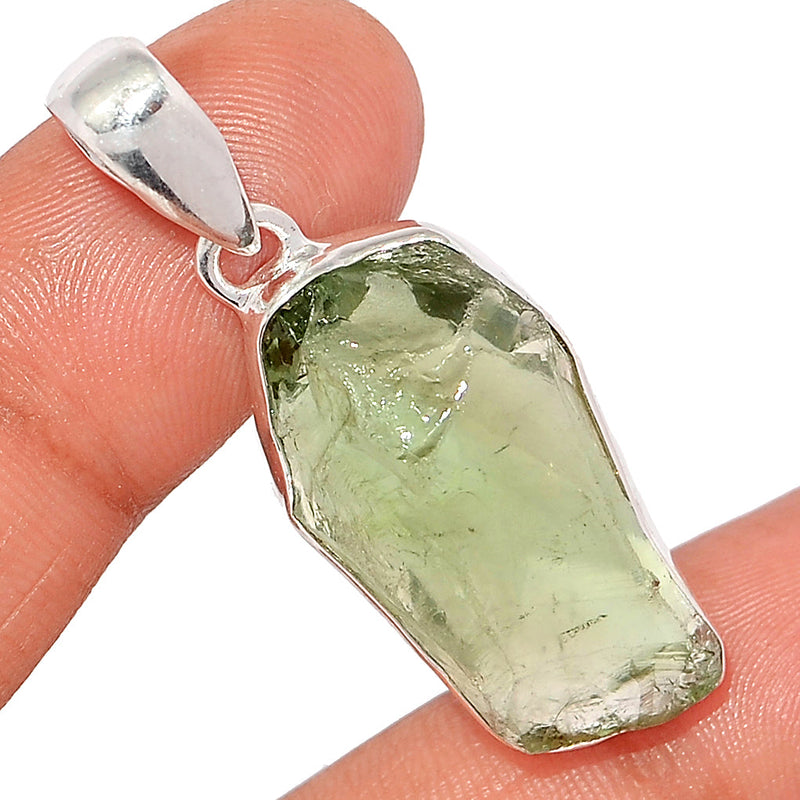 1.7" Green Amethyst Rough Pendants - GARP490