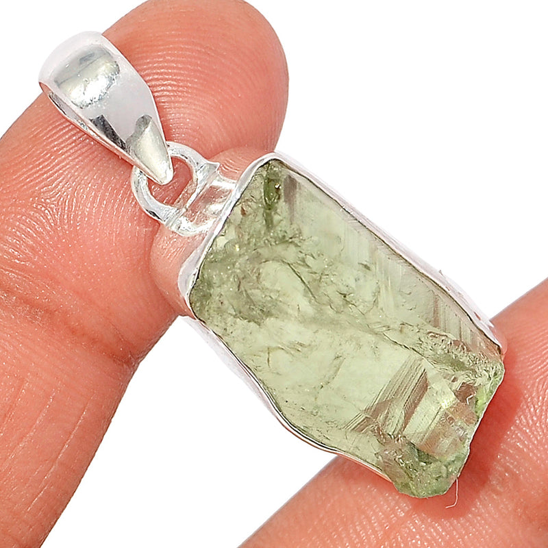 1.6" Green Amethyst Rough Pendants - GARP491