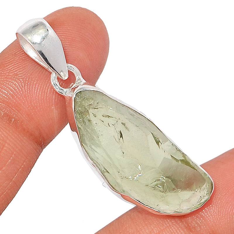 1.7" Green Amethyst Rough Pendants - GARP492