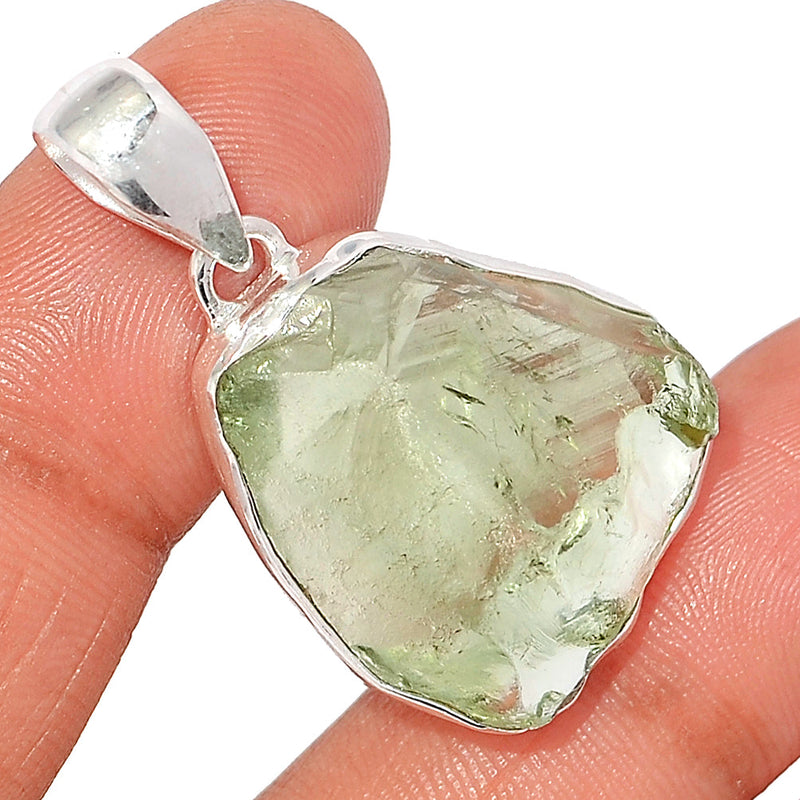 1.5" Green Amethyst Rough Pendants - GARP493