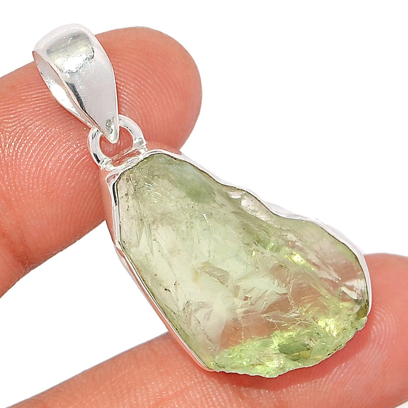 1.7" Green Amethyst Rough Pendants - GARP494