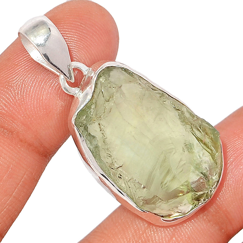 1.7" Green Amethyst Rough Pendants - GARP495