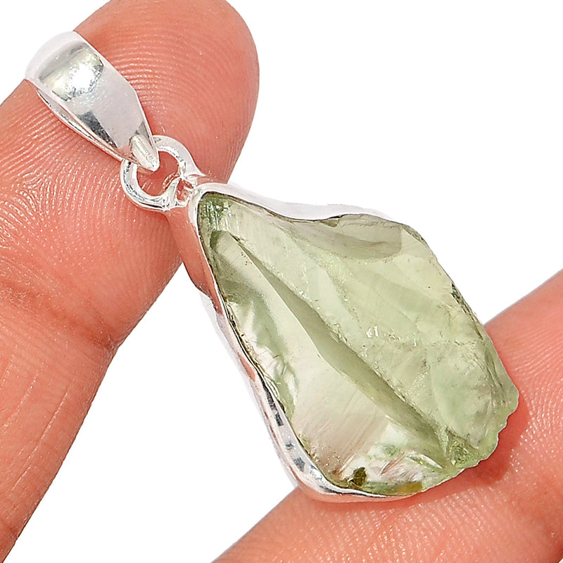 1.7" Green Amethyst Rough Pendants - GARP496