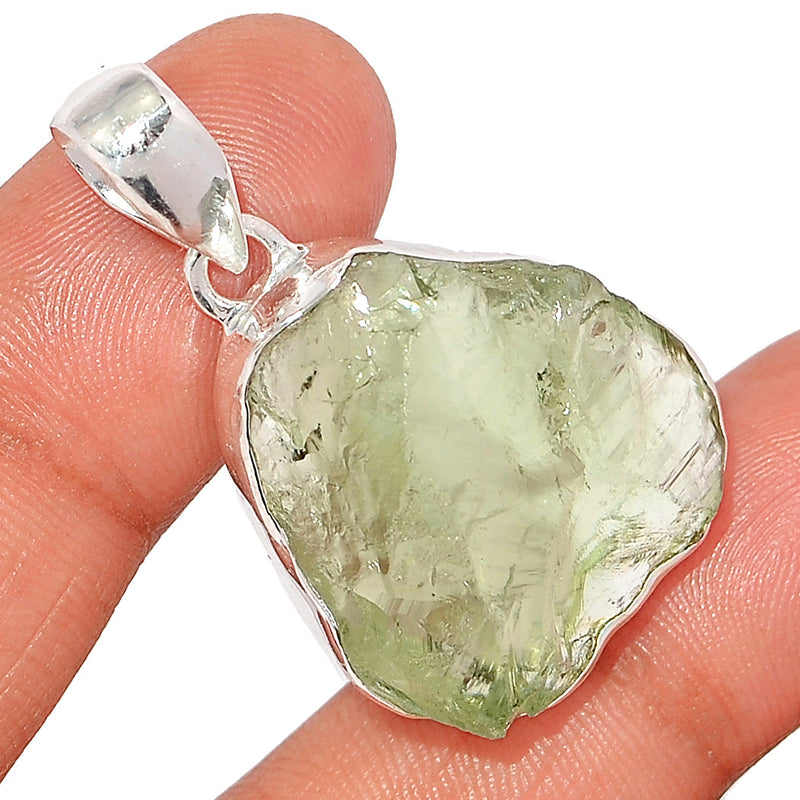 1.5" Green Amethyst Rough Pendants - GARP497