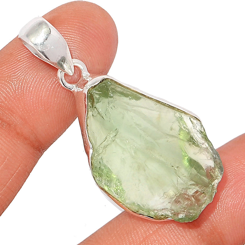 1.7" Green Amethyst Rough Pendants - GARP498