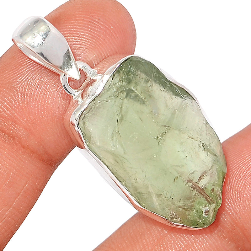 1.7" Green Amethyst Rough Pendants - GARP499