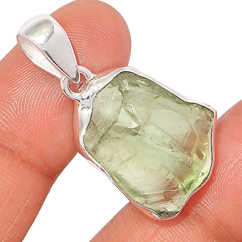 1.5" Green Amethyst Rough Pendants - GARP501