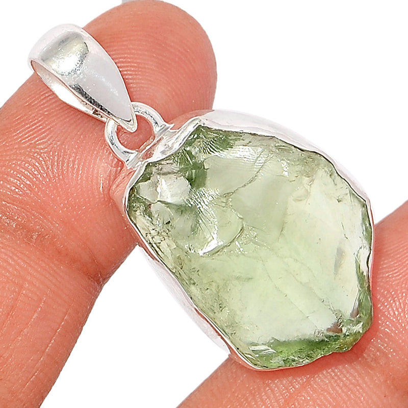 1.6" Green Amethyst Rough Pendants - GARP504