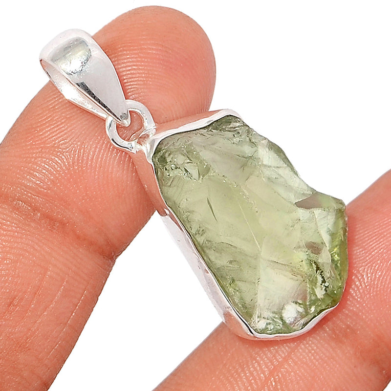 1.6" Green Amethyst Rough Pendants - GARP506