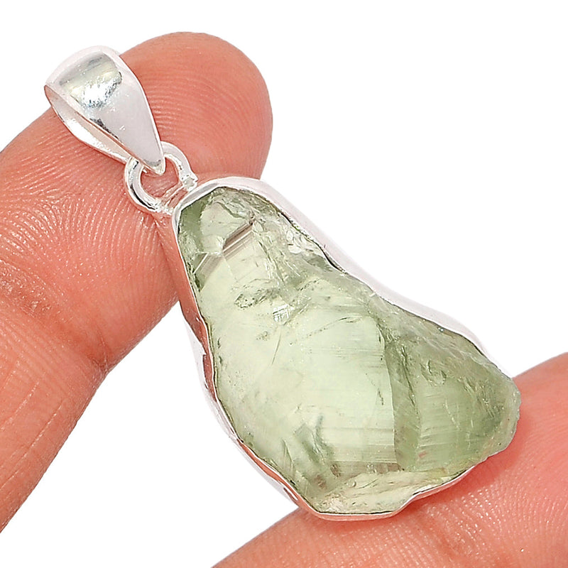 1.7" Green Amethyst Rough Pendants - GARP509