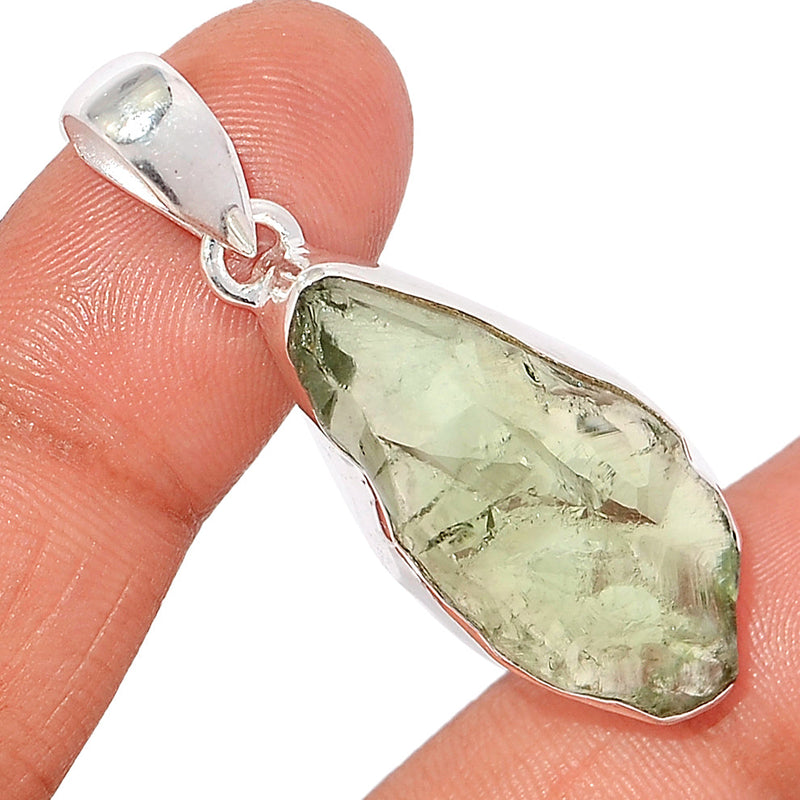 1.8" Green Amethyst Rough Pendants - GARP510