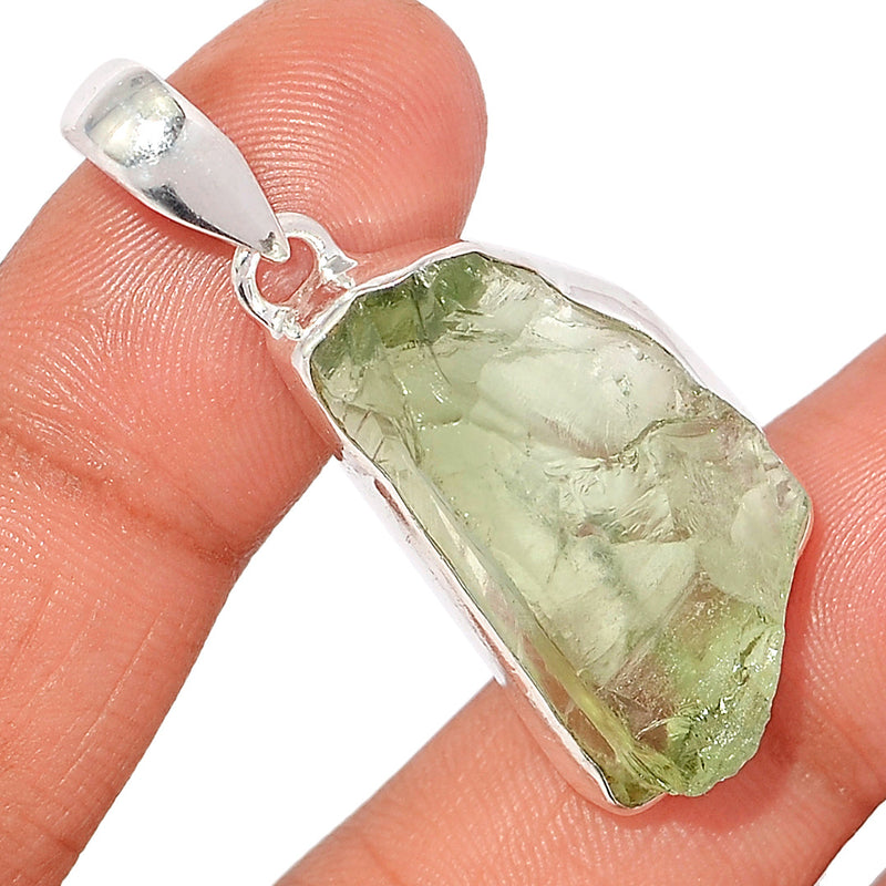 1.7" Green Amethyst Rough Pendants - GARP511