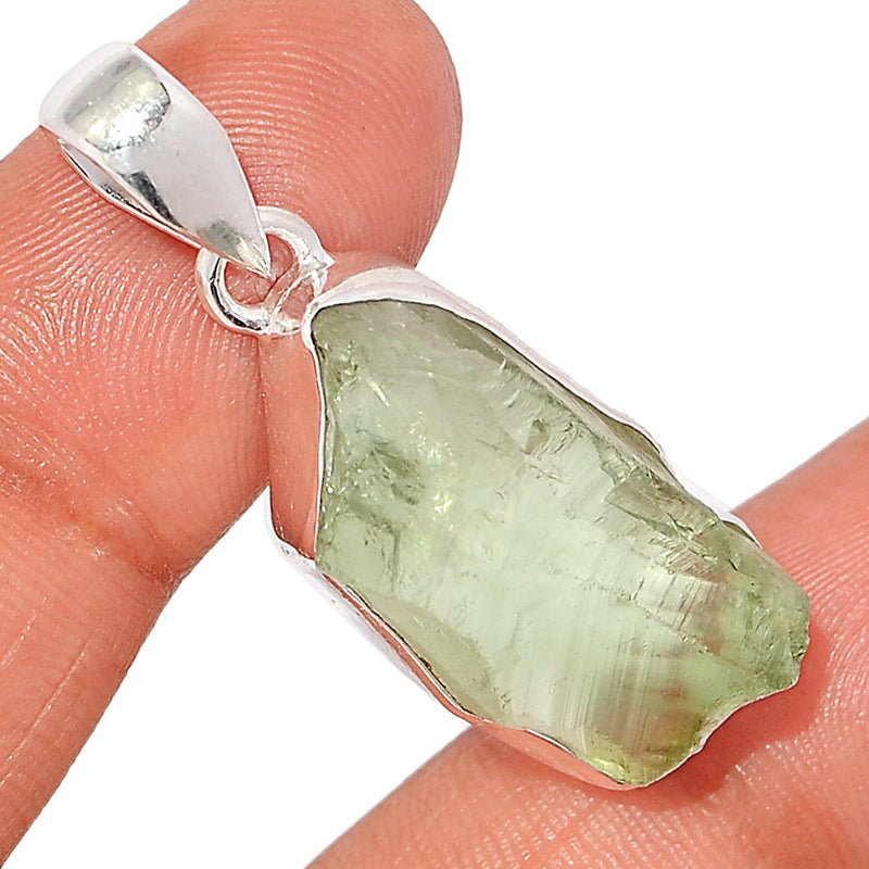 1.6" Green Amethyst Rough Pendants - GARP512