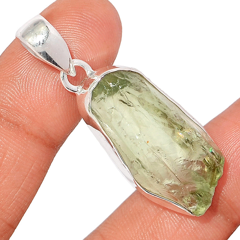 1.7" Green Amethyst Rough Pendants - GARP513