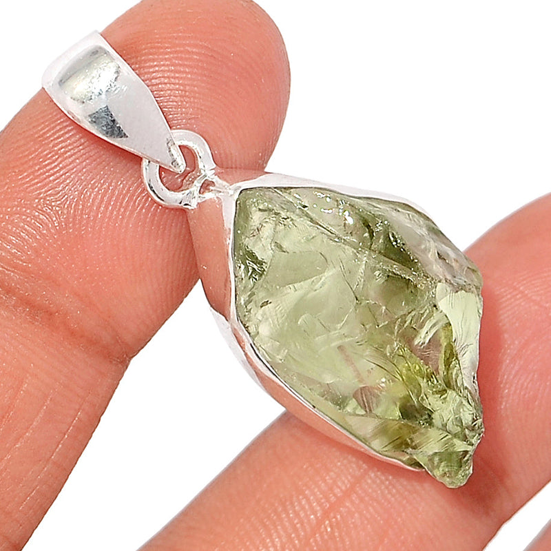 1.6" Green Amethyst Rough Pendants - GARP514