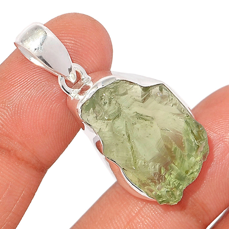 1.6" Green Amethyst Rough Pendants - GARP515