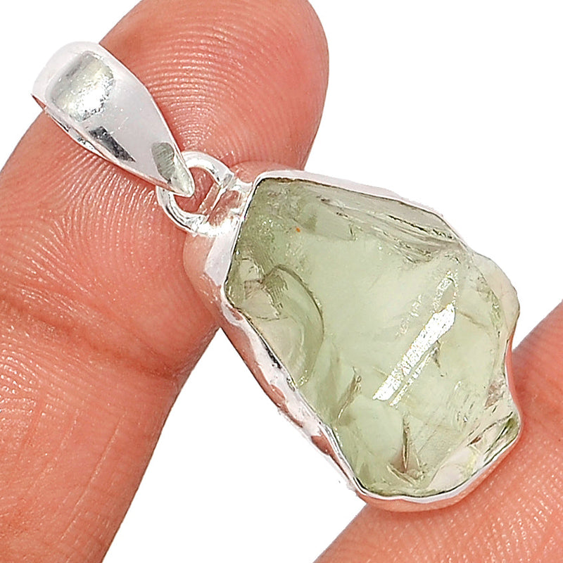 1.6" Green Amethyst Rough Pendants - GARP516