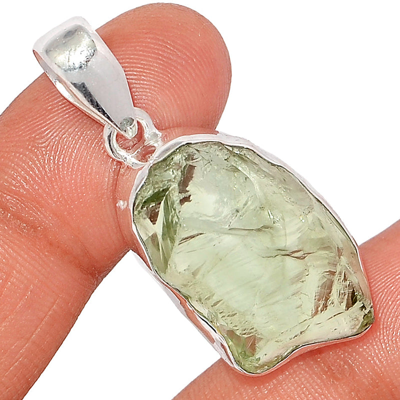 1.7" Green Amethyst Rough Pendants - GARP518