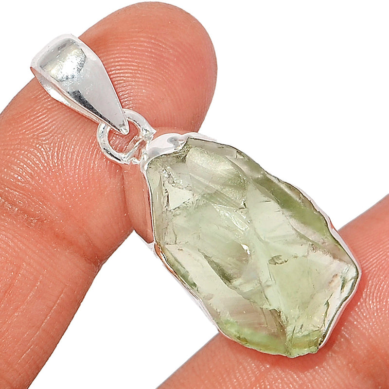 1.6" Green Amethyst Rough Pendants - GARP519