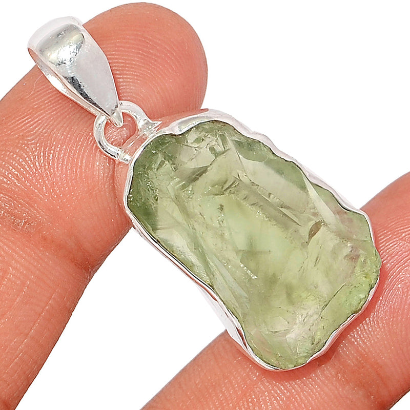 1.6" Green Amethyst Rough Pendants - GARP520