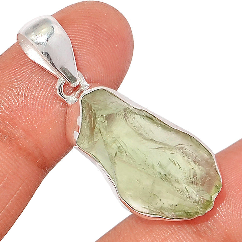 1.6" Green Amethyst Rough Pendants - GARP522