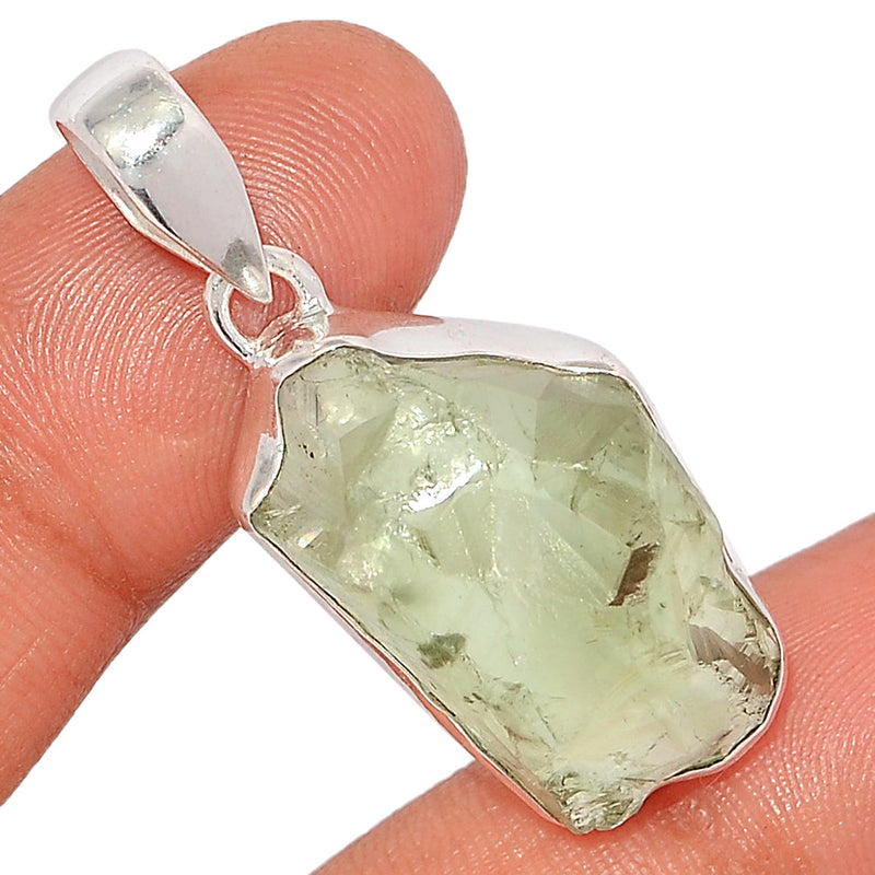1.6" Green Amethyst Rough Pendants - GARP525