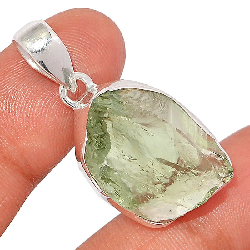 1.5" Green Amethyst Rough Pendants - GARP527